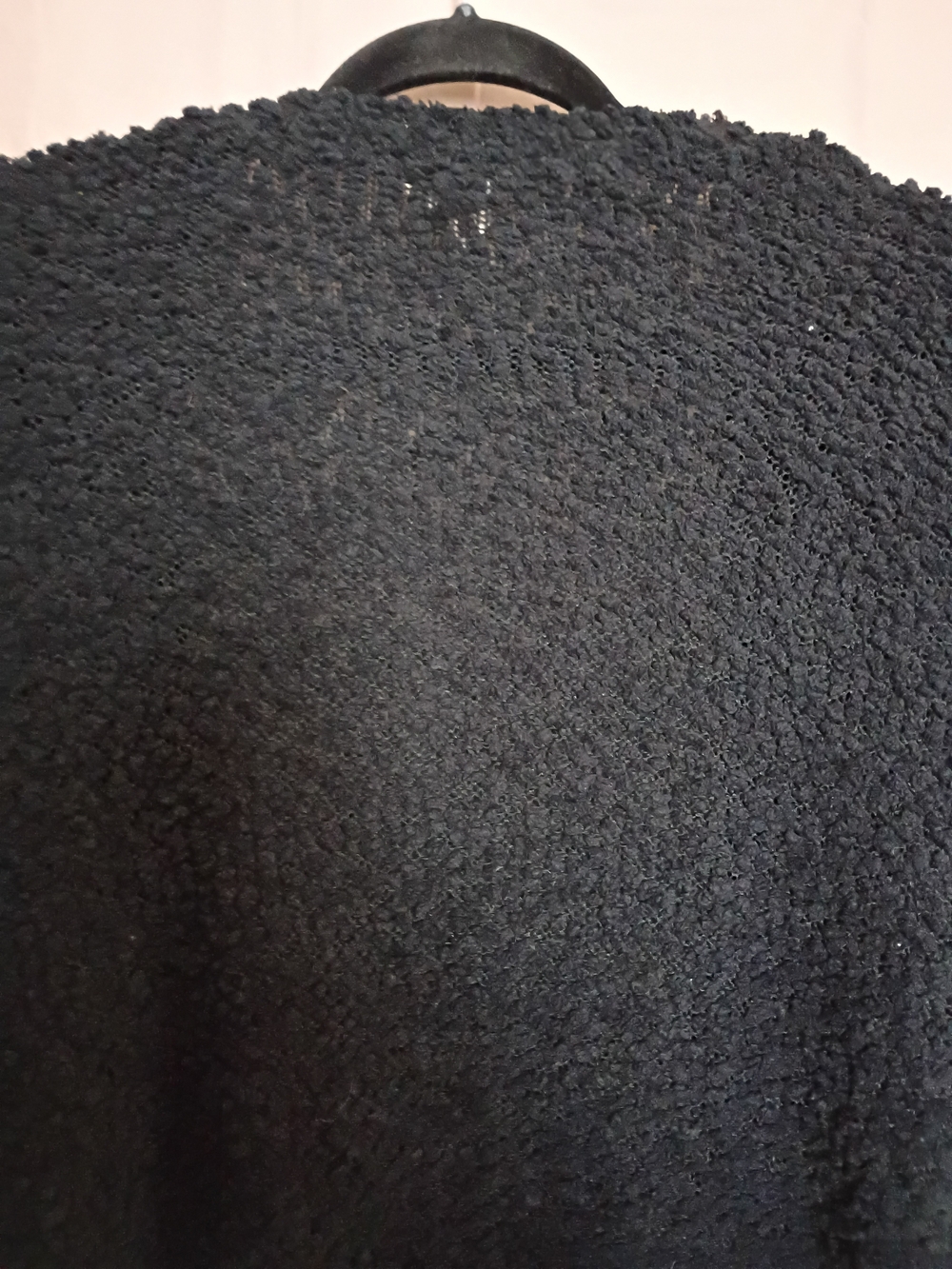 Cozy Open-Front Women's Black Sweater Cardigan - Picture 6 of 6